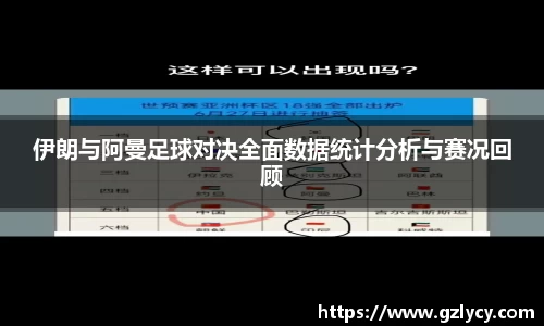 伊朗与阿曼足球对决全面数据统计分析与赛况回顾